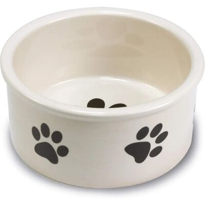 Bol en céramique pour chiens Arquivet - 12cm - Blanc Bol en céramique pour chiens Arquivet - 12cm - Blanc