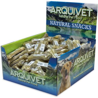 Os Pressé à la Peau Arquivet - 11cm - Emballage Individuel - 70 unités Snack pour Chien Os Pressé à la Peau Arquivet - 11cm - Emballage Individuel - 70 unités Snack pour Chien