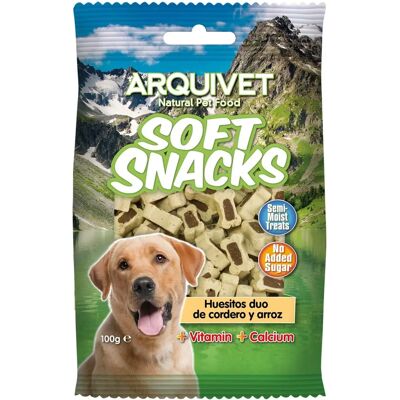 Collations Souples Arquivet Agneau et Riz - Snacks pour chiens - Publicité Collations Souples Arquivet Agneau et Riz - Snacks pour chiens - Publicité