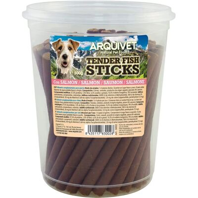 Arquivet Salmon Dog Treats - Salmon Soft Sticks 500g Arquivet Salmon Dog Treats - Salmon Soft Sticks 500g