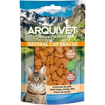 Arquivet Snack Naturel pour Chats Cœurs de Poulet Arquivet Snack Naturel pour Chats Cœurs de Poulet