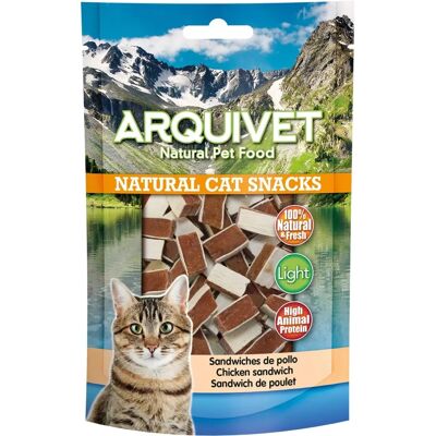 Arquivet Kipsandwiches voor Katten 50 g - Snack Arquivet Kipsandwiches voor Katten 50 g - Snack