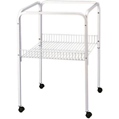 Arquivet White Bird Cage Support Stand Bologna 51x41.5x71cm Arquivet White Bird Cage Support Stand Bologna 51x41.5x71cm