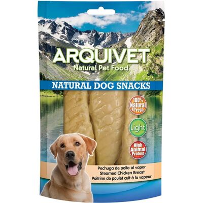 Collations pour Chiens Arquivet - Poitrine de Poulet - Riche en Protéines, Faible en Graisses - 100g Collations pour Chiens Arquivet - Poitrine de Poulet - Riche en Protéines, Faible en Graisses - 100g