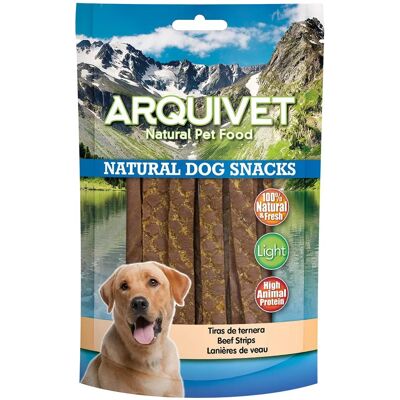 Arquivet Pack 12 Snacks Tiras de carne 100 g - Natuurlijke honden snack Arquivet Pack 12 Snacks Tiras de carne 100 g - Natuurlijke honden snack