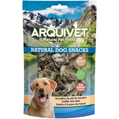 Arquivet Pack 12 Snacks Pedaços de pele de bacalhau - Naturalny przekąska dla psa Arquivet Pack 12 Snacks Pedaços de pele de bacalhau - Naturalny przekąska dla psa