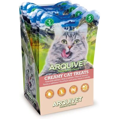 Arquivet Romige Katten Snacks - Tonijn & Zalm - Snacks voor Katten Arquivet Romige Katten Snacks - Tonijn & Zalm - Snacks voor Katten