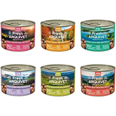 Arquivet Mini-Fleischbällchen - Sortenpaket 6x200g Arquivet Mini-Fleischbällchen - Sortenpaket 6x200g