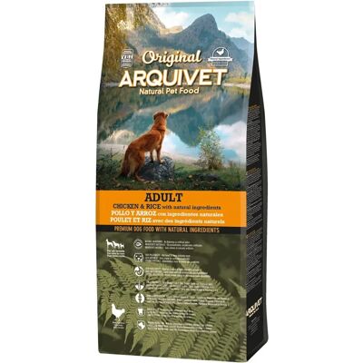 Nourriture pour chiens adultes Arquivet - Poulet & Riz - 12kg - Publicité Nourriture pour chiens adultes Arquivet - Poulet & Riz - 12kg - Publicité