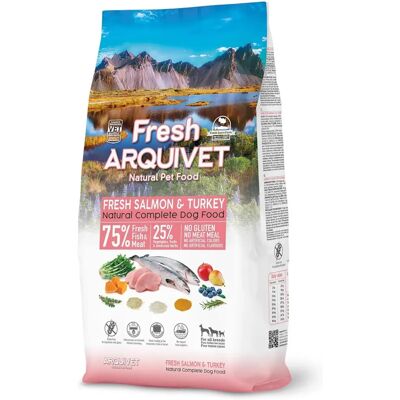 Croquettes Arquivet Saumon et Dinde - 10kg - Publicité Croquettes Arquivet Saumon et Dinde - 10kg - Publicité