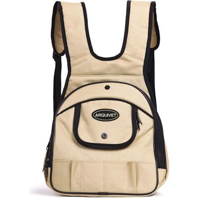 Sac à dos pour animaux Arquivet Front Beige - Sac à dos pour petits chiens Sac à dos pour animaux Arquivet Front Beige - Sac à dos pour petits chiens