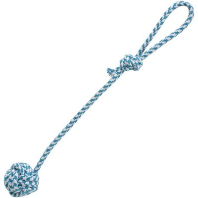 Jouet pour chien TPTG en corde de coton bleu - 45cm - Entraînement et santé dentaire - Publicité Jouet pour chien TPTG en corde de coton bleu - 45cm - Entraînement et santé dentaire - Publicité