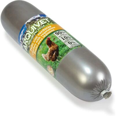 Nourriture humide pour chiens au poulet et légumes - 500g Nourriture humide pour chiens au poulet et légumes - 500g