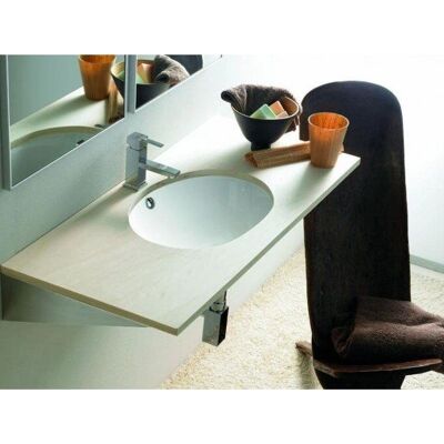 Lavabo Ancona Blanco de Cerámica - Lavabo de Baño Lavabo Ancona Blanco de Cerámica - Lavabo de Baño