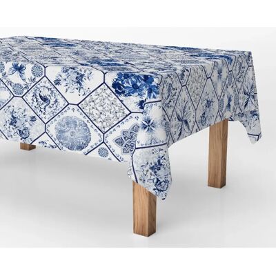 Mantel de cerámica azul Exma - 140x25m Antimanchas Mantel de cerámica azul Exma - 140x25m Antimanchas