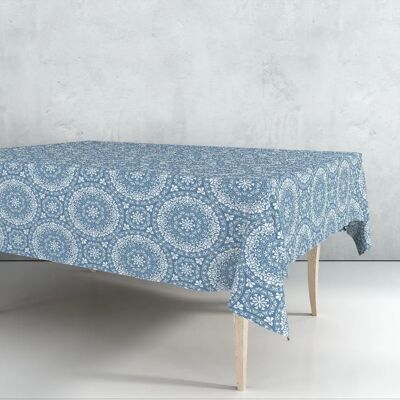 Exma Blaue Mandala Oilcloth Tischdeckenrolle 140cm x 25m Exma Blaue Mandala Oilcloth Tischdeckenrolle 140cm x 25m