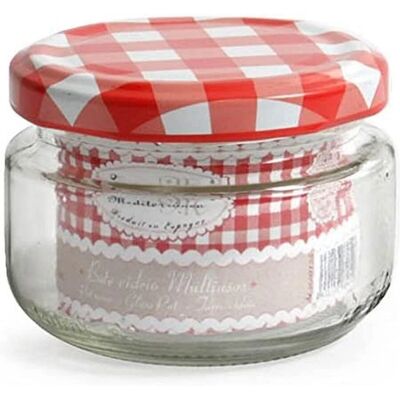 Bigbuy Crystal Glass Jar - 140 cc Kitchen Storage Bigbuy Crystal Glass Jar - 140 cc Kitchen Storage