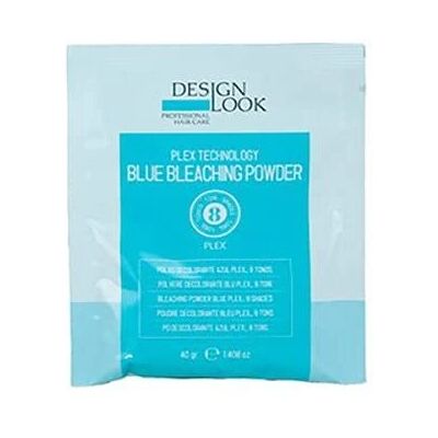 Design Look - Plex - Bleu - 40 g - Hair bleaching powder - Publicité Design Look - Plex - Bleu - 40 g - Hair bleaching powder - Publicité