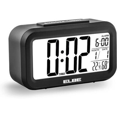 Reloj despertador ELBE RD-668 - Digital, LCD, Negro Reloj despertador ELBE RD-668 - Digital, LCD, Negro
