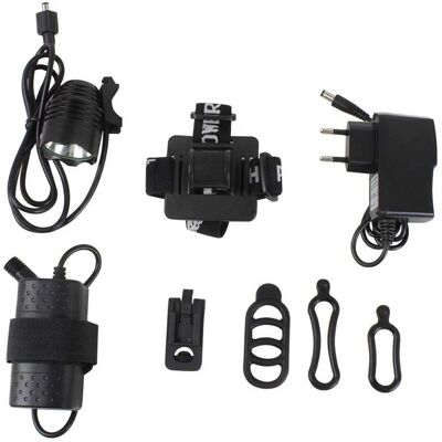 Farol delantera Eltin Explorer - 1200lm - Negro - Luz de Bicicleta Farol delantera Eltin Explorer - 1200lm - Negro - Luz de Bicicleta