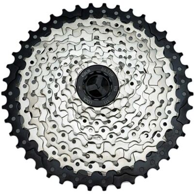 Cassette Eltin 10V-11/42 Plateada - Pieza de bicicleta Cassette Eltin 10V-11/42 Plateada - Pieza de bicicleta
