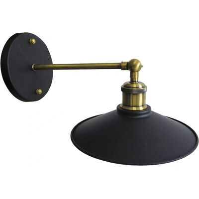 F BRIGHT Lámpara Vintage de Pared Negra - E27 300W F BRIGHT Lámpara Vintage de Pared Negra - E27 300W