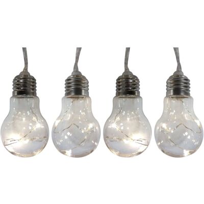 F-BRIGHT - Guirnalda Led 20 bombillas transparentes - 8.5 m - 20 LEDs - Luces de LED F-BRIGHT - Guirnalda Led 20 bombillas transparentes - 8.5 m - 20 LEDs - Luces de LED