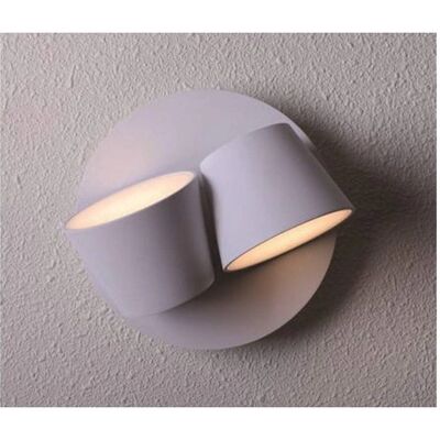 Electrobilsa - Lámpara doble de pared LED ajustable 2x6W 2700K blanco - Lámpara de pared Electrobilsa - Lámpara doble de pared LED ajustable 2x6W 2700K blanco - Lámpara de pared
