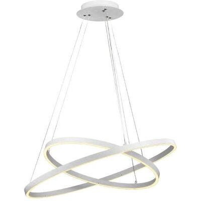 F-BRIGHT Lámpara Colgante de Anillos Cruzados LED - Techo F-BRIGHT Lámpara Colgante de Anillos Cruzados LED - Techo