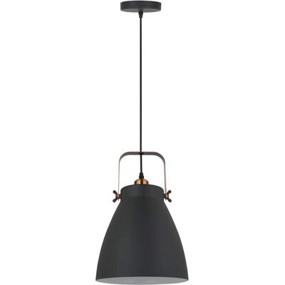 BigBuy Luz de Techo Negra 9W - Luz de Techo BigBuy Luz de Techo Negra 9W - Luz de Techo