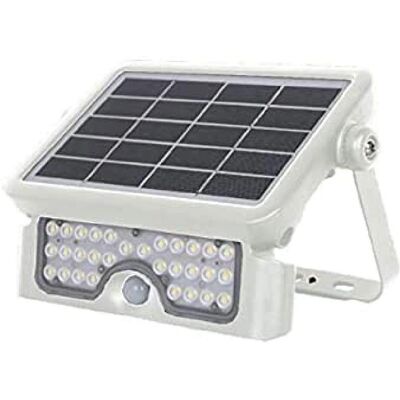 Proiettore solare Electrobilsa 5W 4000K Bianco - Con sensore di movimento Proiettore solare Electrobilsa 5W 4000K Bianco - Con sensore di movimento