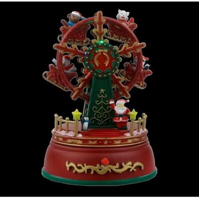 Figurine de Noël FBRIGHT Roda Gigante Lumières LED Musique - Décoration de Noël - Publicité Figurine de Noël FBRIGHT Roda Gigante Lumières LED Musique - Décoration de Noël - Publicité