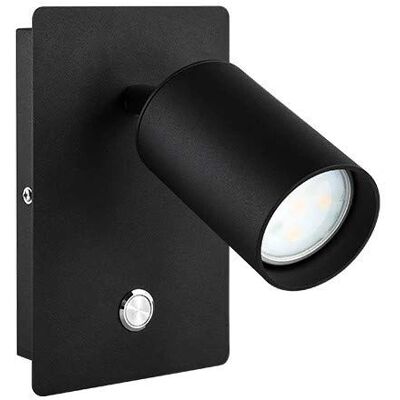 FBRIGHT Lampada da Parete GU10 Regolabile Nera - Illuminazione Interna FBRIGHT Lampada da Parete GU10 Regolabile Nera - Illuminazione Interna