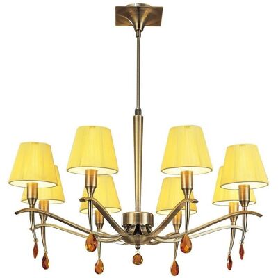Inspired Lighting Siena Pendant Round 8 Light E14 - Pendant Light Inspired Lighting Siena Pendant Round 8 Light E14 - Pendant Light