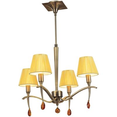 Inspired Lighting Siena Pendant Round 4 Light E14 - Pendant Light Inspired Lighting Siena Pendant Round 4 Light E14 - Pendant Light