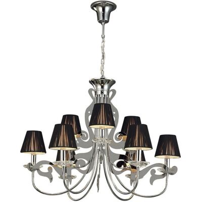 Inspired Lighting Acanto Pendant Round 9 Light E14 - Pendant Light Inspired Lighting Acanto Pendant Round 9 Light E14 - Pendant Light
