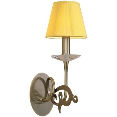 Inspired Lighting Acanto Wall Lamp - Antique Brass - E14 - 40W Inspired Lighting Acanto Wall Lamp - Antique Brass - E14 - 40W