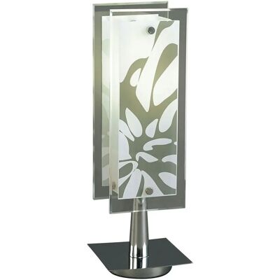 Inspired Lighting Euphoria Table Lamp - Polished Chrome/Opal White - 1 Light E27 Inspired Lighting Euphoria Table Lamp - Polished Chrome/Opal White - 1 Light E27