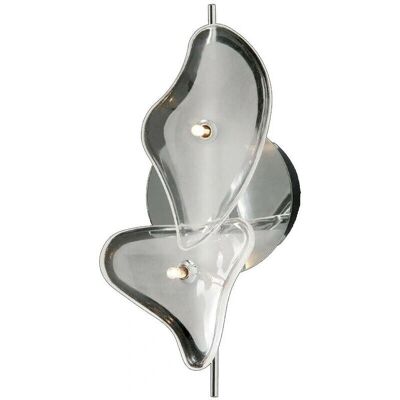 Inspired Lighting Otto Ceiling/Wall 2 Light G4 Bar - Polished Chrome/ Frosted Glass - Ceiling/Wall Light Inspired Lighting Otto Ceiling/Wall 2 Light G4 Bar - Polished Chrome/ Frosted Glass - Ceiling/Wall Light