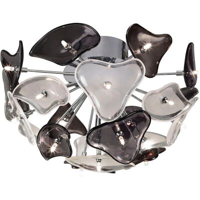 Inspire Lighting Otto Ceiling 21 Light G4 - Chrome/Black Glass - Ceiling Light Inspire Lighting Otto Ceiling 21 Light G4 - Chrome/Black Glass - Ceiling Light