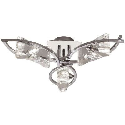 Inspired Lighting Kromo Semi Flush Ceiling 3 Light G9 - Ceiling Light Inspired Lighting Kromo Semi Flush Ceiling 3 Light G9 - Ceiling Light