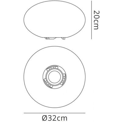 Inspired Lighting - M1330 Huevo - Table Lamp Inspired Lighting - M1330 Huevo - Table Lamp