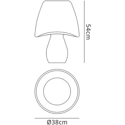 Inspired Lighting Mantra - Cool 2 Light Outdoor Table Lamp - IP65 White Inspired Lighting Mantra - Cool 2 Light Outdoor Table Lamp - IP65 White