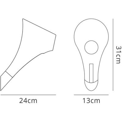 Inspired Lighting Ora Wall Lamp - White Acrylic - Wall Lamp Inspired Lighting Ora Wall Lamp - White Acrylic - Wall Lamp