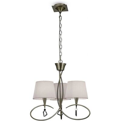 Insp. Lighting Mara Pendant 3-Light Antique Brass - Pendant Light Insp. Lighting Mara Pendant 3-Light Antique Brass - Pendant Light