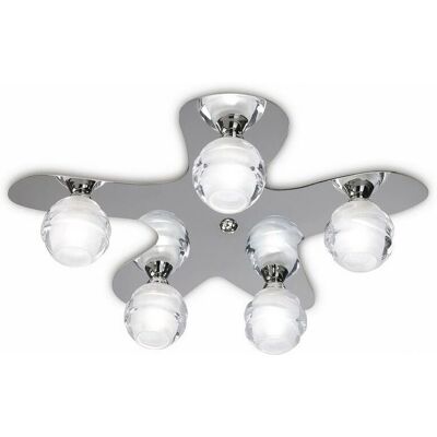 Inspired Lighting Inspired Mantra - Loop - Ceiling 5 Light G9 ECO - Polished Chrome Inspired Lighting Inspired Mantra - Loop - Ceiling 5 Light G9 ECO - Polished Chrome