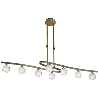 Mantra M1860 Ice 8 Light Height Adjustable Ceiling Pendant - Ceiling Pendant Mantra M1860 Ice 8 Light Height Adjustable Ceiling Pendant - Ceiling Pendant