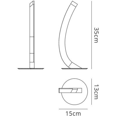 Inspired Lighting Inspired Mantra - Table Lamp Right 5W LED 3000K Inspired Lighting Inspired Mantra - Table Lamp Right 5W LED 3000K