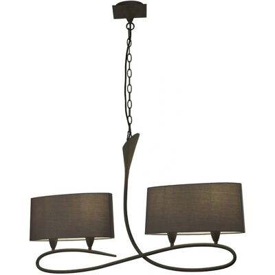 Inspired Lighting Inspired Mantra - Lua AG - Ceiling Pendant 2 Arm 4 Light E27 - Ash Grey Inspired Lighting Inspired Mantra - Lua AG - Ceiling Pendant 2 Arm 4 Light E27 - Ash Grey