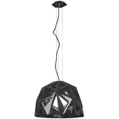 Inspired Lighting Inspired Mantra - Facette - Dome Ceiling Pendant - Black & Chrome Inspired Lighting Inspired Mantra - Facette - Dome Ceiling Pendant - Black & Chrome